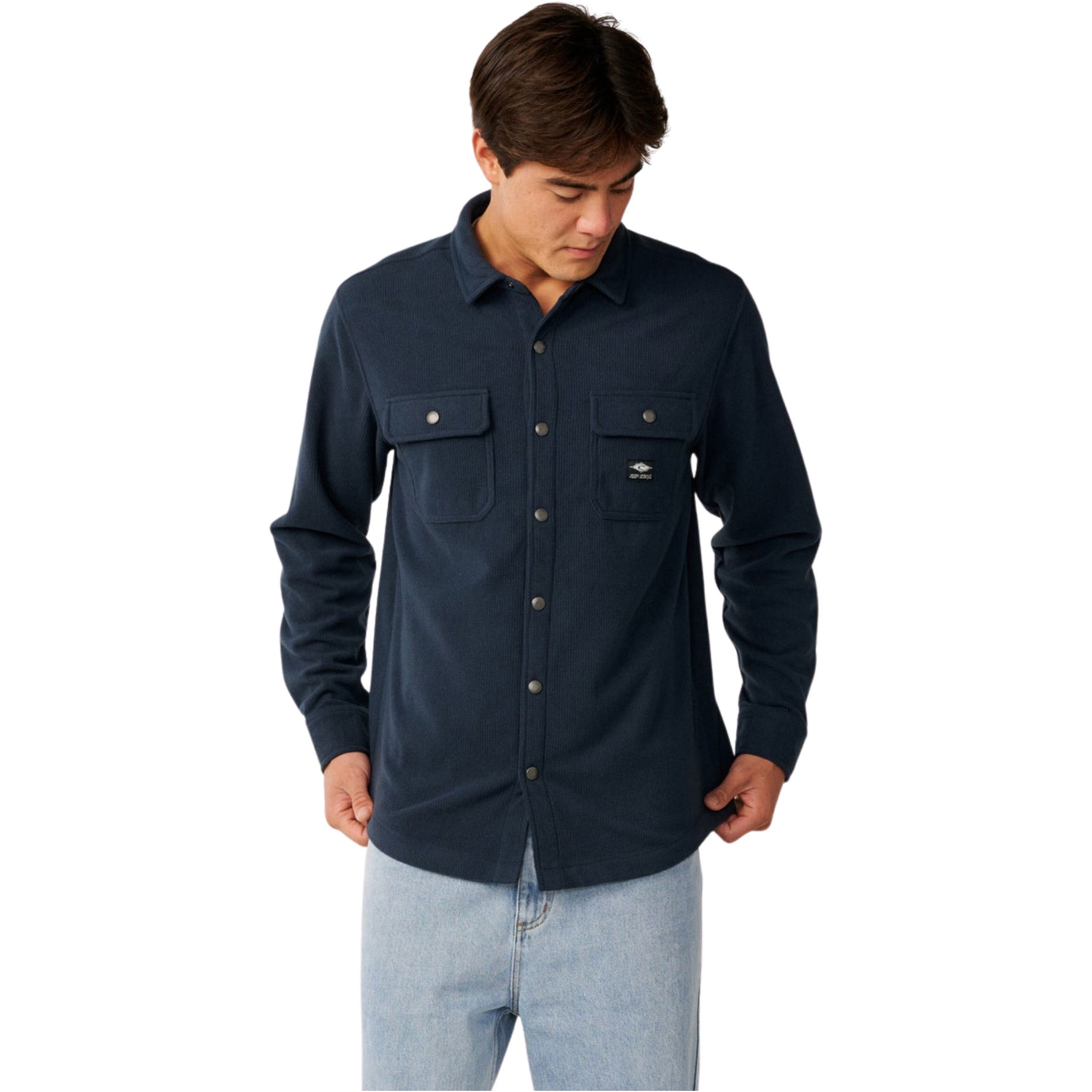 2026 Rip Curl Sessions Polar Fleece Shirt 08SMSH - Dark Navy